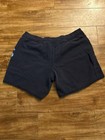 A  ropostale Women s Black Fleece Sweat Shorts Graphic Logo Pockets Xl