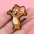 Jerry Enamel Pin Cartoon Mouse Full Body Cute Lapel Pin Gift- Us Seller