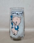 Porky Pig Pepsi   Arbys Star   Banner Collectors Glass 1980 16 Oz Copyright 1966