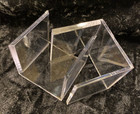 Golf Ball Holder  cube  Clear Acrylic 2 Piece  Display Case  new 