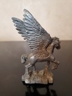 Heavy Pewter Pegasus Pewter Figurine 4  Tall  Great Condition  Free Shipping