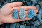 1 4 Lb Blue Apatite Rough Stones - Natural Crystal Mineral Specimens Tumbling