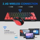 2 4g Wireless Gaming Keyboard And Mouse Combo Include Mini 60  Merchanical Fe   
