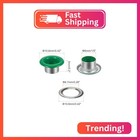 Harfington 300set Grommets Kit Metal Eyelets 6mm 1 4  Hole Tiny Grommet With Was