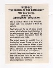 Weet-bix Australia - Aborigine  13 Aboriginal Stockmen