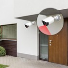 2pack Dummy Fake Camera Surveillance Security Cctv Dome Indoor Outdoor Led Light