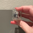 Vintage Mini Crystal Glass Salt And Pepper Shaker Set - Made In Taiwan