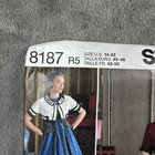 Simplicity 8187 Dress Pattern Size 14   22 Retro 1950s Full Skirt Misses Uncut