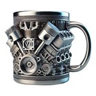 V6 v8 Engine Mugs Unique Design Durable Coffee Cup For Car Lovers For Car Fans