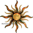 Santa Fe Sun Large Sunburst Metal Wall Art Indoor Outdoor Garden Decor 36 In