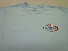 Usta 2010 Us Open Tennis Championships  Light Blue  T-shirt  Size Small  Flaw