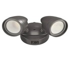 Dusk To Dawn Lumen Boost Bronze Twin Head Led Flood Light Security Light