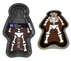 Wilton Halloween Skeleton Cake Pan Mold Bones Coffin Casket Skull 3d 13  2105892