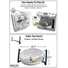 Panyard Jumbie Jam Table Top Steel Drum Kit Chrome 16-inch