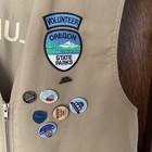 Vintage Oregon State Parks Volunteer Vest Adult Medium To Large W pins