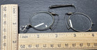 Antique Pince Nez Oval Frame Glasses With Sliding Spring N362