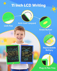 2 Pack 11 Inch Lcd Writing Tablet Doodle Board  Colorful Electronic Drawing Pads