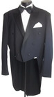  neilallyn Black Peak Lapel Wool Formal Vtg Tail Tuxedo Suit 46l pants W40 x33 l