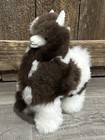 Alpaca Plush Made W Alpaca Wool 12    Tall Doll Plushy Shelf Sitter Adorable Nwt 