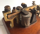 Tillotson Telegraph 4 Ohm Sounder And Key On Board Learners Set 1875 Works