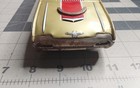 1963 Bandai Tin Friction Ford Thunderbird Gold Red White Convertible