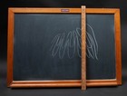 Old National School Slate Company Chalkboard  Big   32in  X 22in   Ex  Cond 