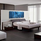 Metal Wall Sculpture Modern Abstract Art Blue Painting Contemporary Home Decor L