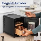8l Electric Cigar Humidor 80 Count  Cooling   Heating Temperature Control
