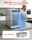 Vevor Electric Hot Box Food Warmer 5-tier Food Warming Cabinet With Glass Door