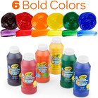 Crayola Washable Finger Paints Set  Nontoxic Arts   Crafts For Toddlers
