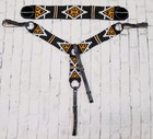 Charro Pechera Black   35  Copper Brown Breastcollar cinch