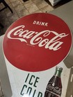Vintage  Original  1954  Coca-cola  Coke  Soda  Ds Flange Metal Sign