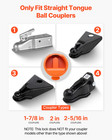 Trailer Coupler Lock For 1-7 8  2  2-5 16  Hitches Heavy Duty Anti-theft Guard