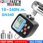 1 3pcs Gn340 1 2  1 4  Electronic Digital Torque Adapter 10 340n m  Torque Meter