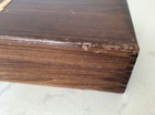 Antique 1920s Catholic Sick Visit Last Rites Traveling Altar Wood Box  13x7x3 