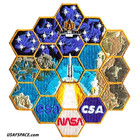Authentic James Webb Space Telescope -jwst-ab Emblem- Nasa Esa Csa Mission Patch