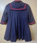 Rothschild Wool Peacoat Girls Size 6 Navy Blue Button Front Vintage Made In Usa