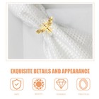 6pcs Festival Alloy Creative Reusable Napkin Holder Table Supply Napkin Decor