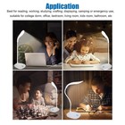 Led Desk Light Bedside Reading Night Lamp Usb Rechargeable Touch Sensor Dimmable