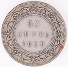 1899 Newfoundland 50 Cents Narrow 9 - Fine - Lot 17033