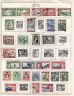 Jamaica  64 Stamps On A Minkus  Page  Cv 53 45