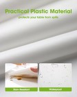 Pureegg Disposable Plastic Table Cloth 10 Pack 54x108 White