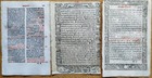 6 Early Printed Post Incunable Leaves  h  - 1487 1550