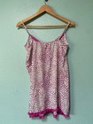 Nwt Betsey Johnson Women s Pink Lace Patterned Nightie Dress Slip Size Small