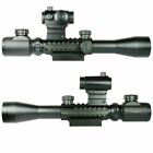 3-9x40 Tactical Rifle Scope With Holographic Red   Green Dot Sight   Rail Riser