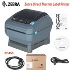 Zebra Zp450 Direct Thermal Shipping Label Printer 4x6 W cable Free Shipping