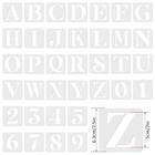 36 Pcs Letter Stencils 2 Inch And Number Stencil  Reusable Alphabet Stencils    