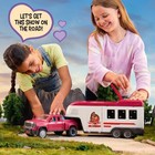 Schleich Horse Club - 119 Pc Lakeside Truck And Trailer Playset With 2 Horse    