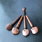 Violin Snake Wood Parts Accessories Set 4 4 Pegs  Endpin tailpiece chin Rest