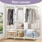 Closet Storage Organizer Wardrobe Clothes Rack Space Saver With Shelves Portable